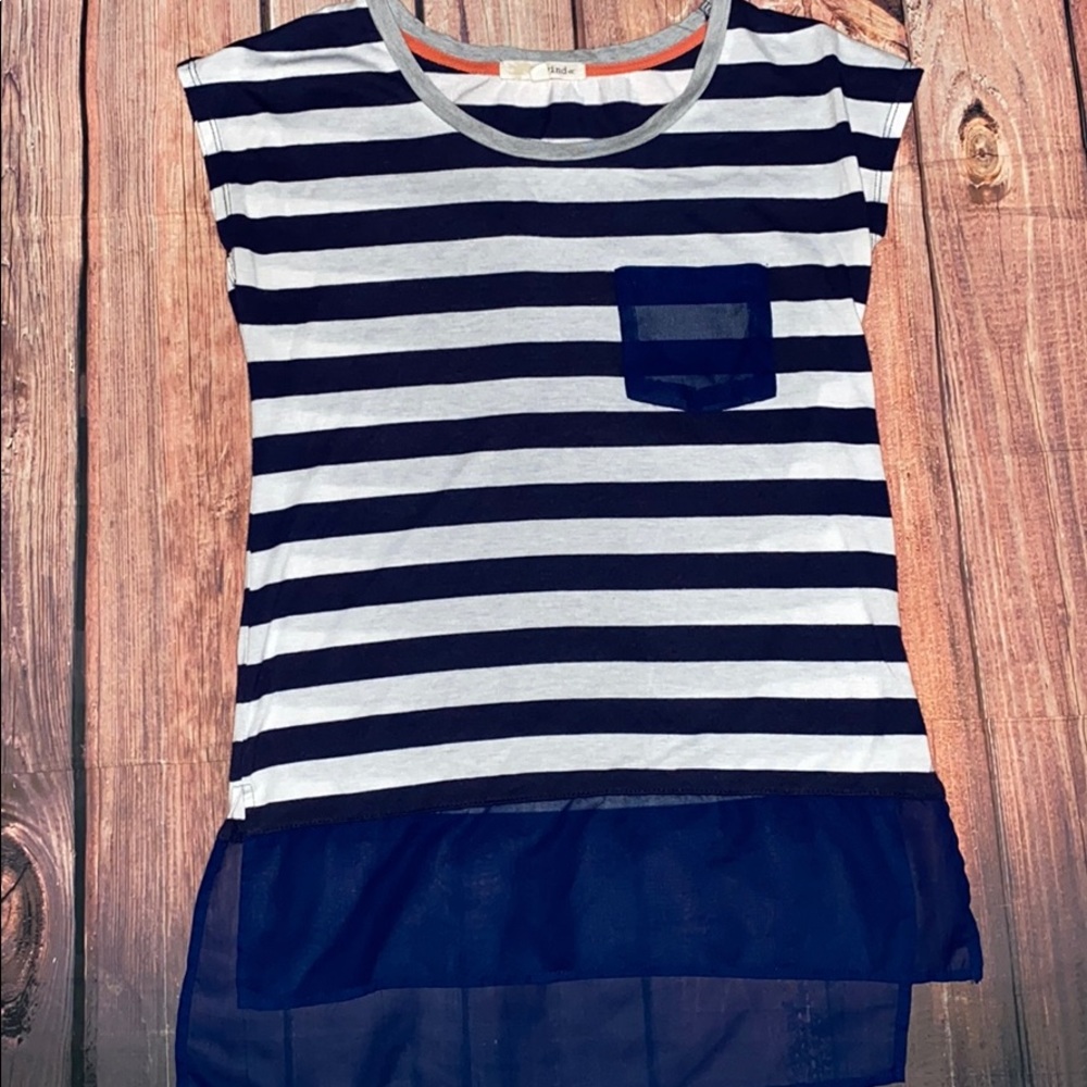 🐥 Cap Sleeve Stripe top